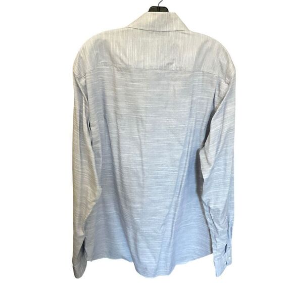 Joseph Abboud Shirt Collar Button Down Cotton Blue White Non Iron Mens Size XL - Picture 2 of 8
